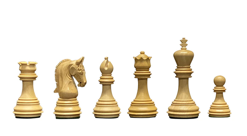 3.75" Imperial Black and Boxwood Chess Pieces -  CHESSMAZE STORE UK 