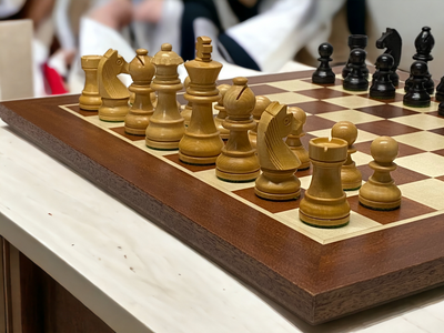 3" Classic Ebonized Chess Pieces 15.75" Mahogany Board & Box -  CHESSMAZE STORE UK 
