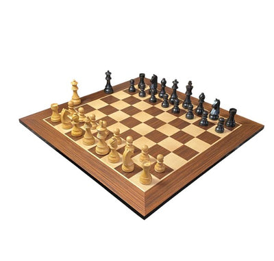 3.75" Classic Ebonised Chess Pieces 20" Wenge Chessboard -  CHESSMAZE STORE UK 