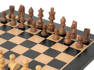 3" Classic Acacia Pieces 15.75"  Anegre Chessboard -  CHESSMAZE STORE UK 