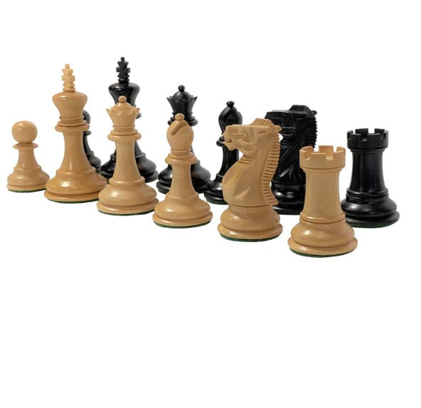 Elite Players bonised Series Chess Pieces 3.25" -  CHESSMAZE STORE UK 