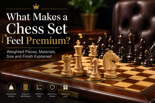 What Makes a Chess Set Feel Premium? Weighted Pieces, Materials, Size and Finish Explained