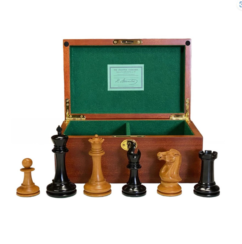 Andersson 1855 Antique Ebony Chess Pieces & Mahogany Box -  CHESSMAZE STORE UK 