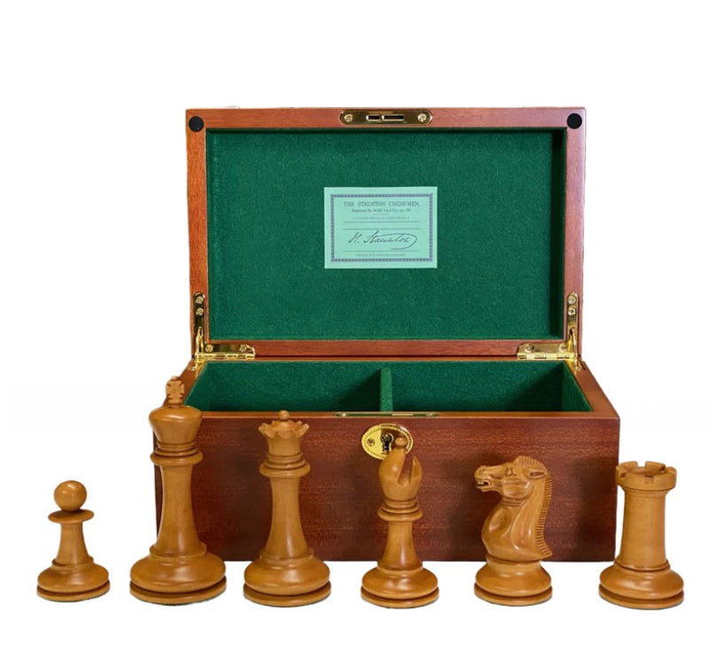Andersson 1855 Antique Ebony Chess Pieces & Mahogany Box -  CHESSMAZE STORE UK 