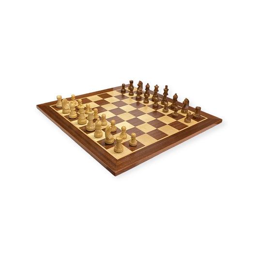 19 Inch Mahogany Grand Classic  Chess Set -  CHESSMAZE STORE UK 