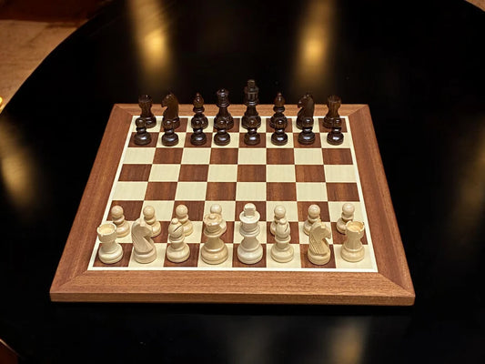 Grandmaster Mahogany Chess Set 15.75"& Drawstring bag - CHESSMAZE STORE UK