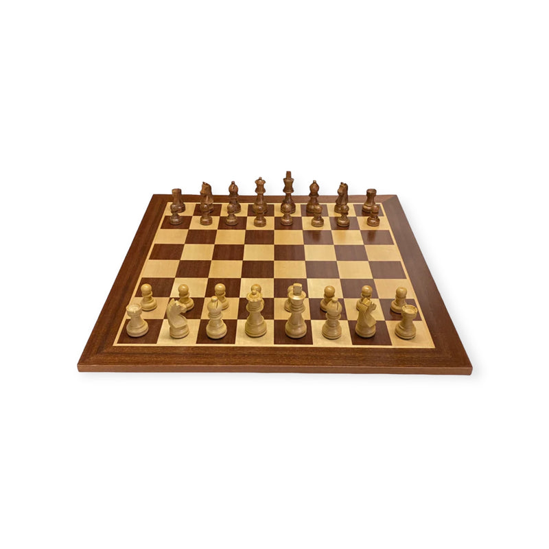 19 Inch Mahogany Grand Classic  Chess Set -  CHESSMAZE STORE UK 