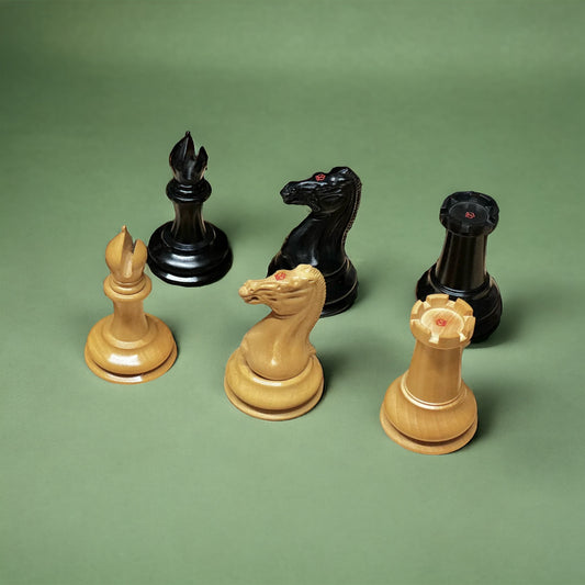 The 1850's London Boxwood and Ebony 3.5" Replica Chessmen -  CHESSMAZE STORE UK 