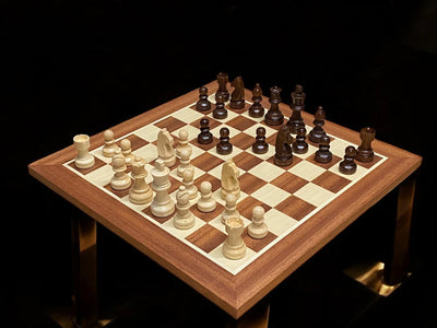 Grandmaster Mahogany Chess Set 15.75"& Drawstring bag - CHESSMAZE STORE UK