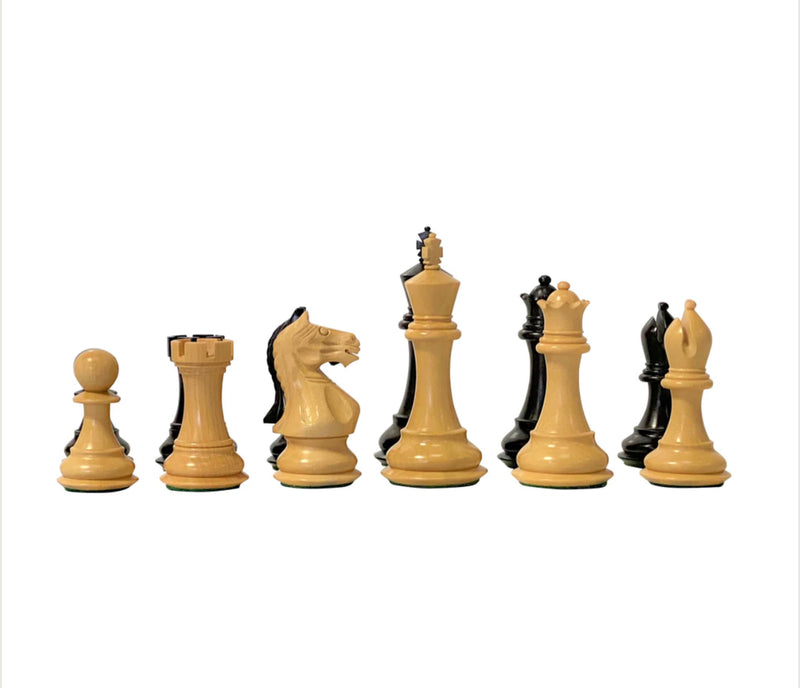 3.5" Black Queens Gambit Chess Pieces -  CHESSMAZE STORE UK 