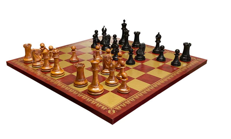 Antique Paulsen Chess Pieces Set - Italian Vinyl Chessboard & Mahogany Box -  CHESSMAZE STORE UK 