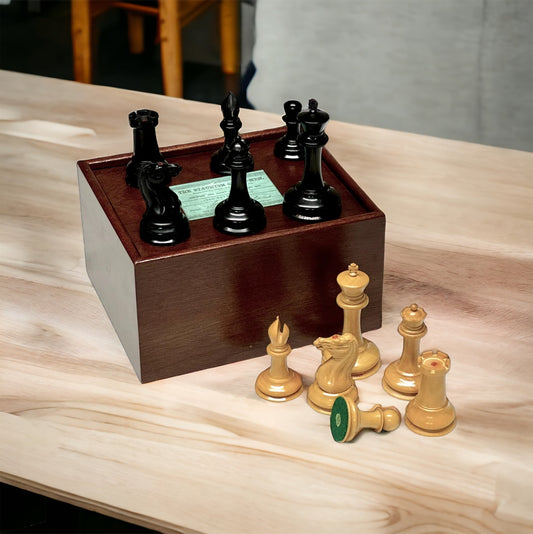 The 1850's London Boxwood and Ebony 3.5" Replica Chessmen -  CHESSMAZE STORE UK 