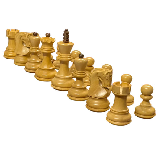 Zagreb Russian Acacia 3" Chess Pieces 15.75" Mahogany Board - CHESSMAZE STORE UK