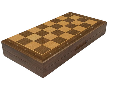 13 Inch Mahogany and Maple Magnetic Chess Set - CHESSMAZE STORE UK