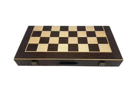 15 Inch Wenge Magnetic Folding Chess Set - CHESSMAZE STORE UK