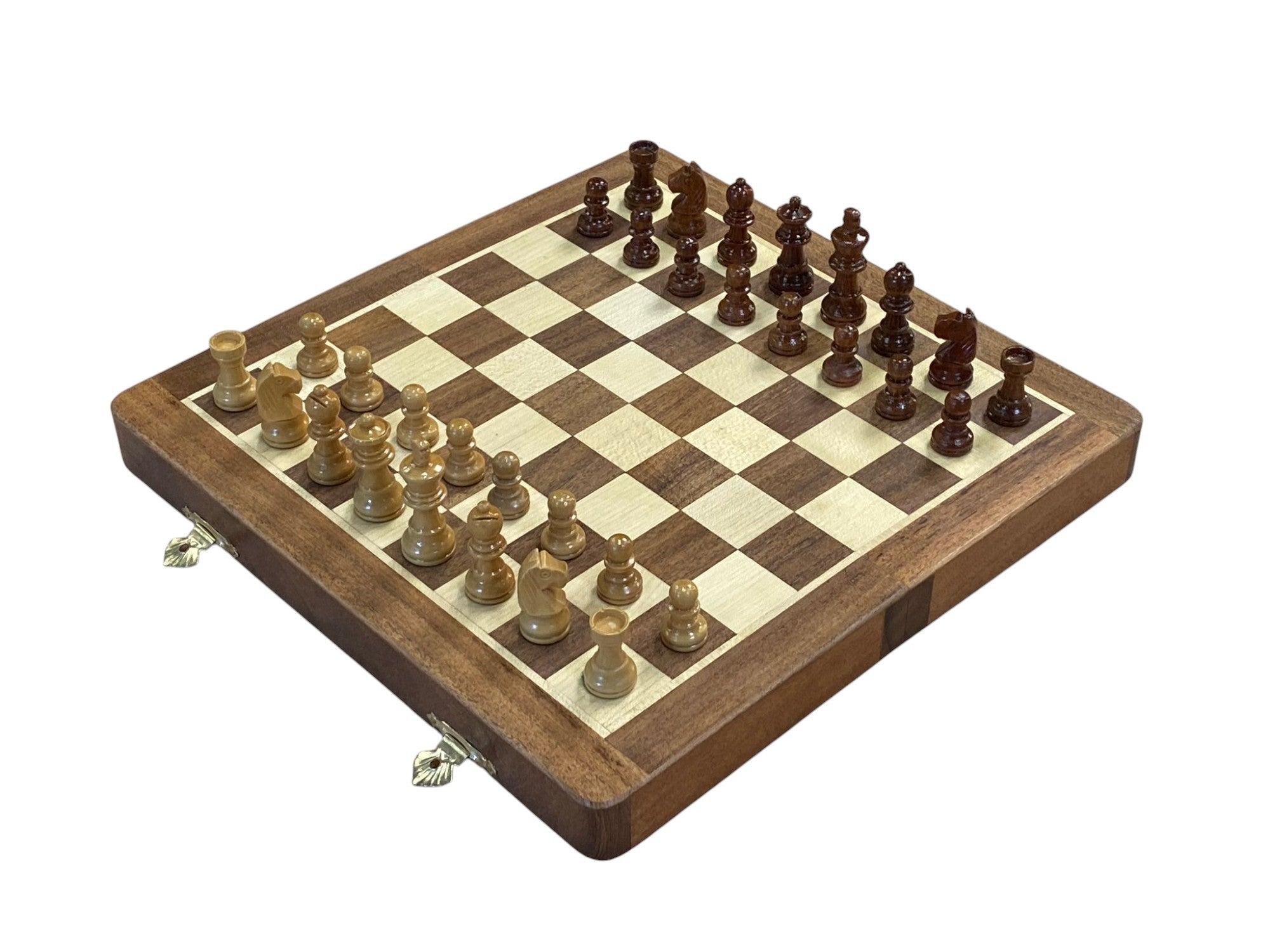 10 Inch Magnetic Hand Made Folding Chess Set - CHESSMAZE STORE UK