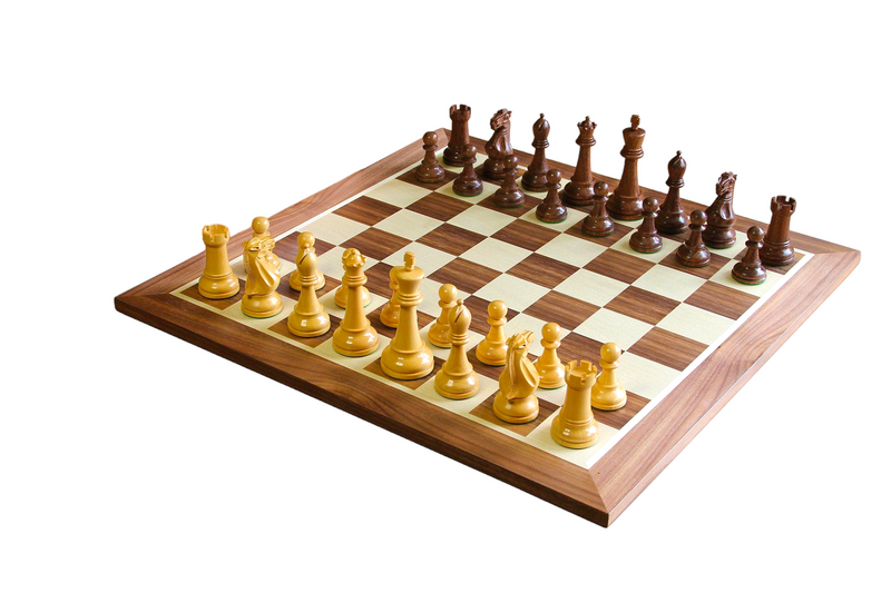 19" Walnut Chess Board 4" Winchester Acacia Chess Pieces & Box -  CHESSMAZE STORE UK 
