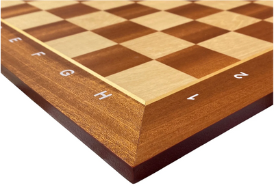 Grandmaster Black Mahogany Algebraic Chess Set with Drawstring Bag - CHESSMAZE STORE UK