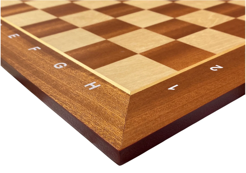 Grandmaster Black Mahogany Algebraic Chess Set with Drawstring Bag - CHESSMAZE STORE UK