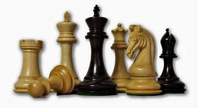 4.5 Inch Imperial Boxwood & Ebony Chess Pieces -  CHESSMAZE STORE UK 