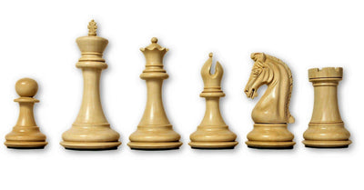 4.5 Inch Imperial Boxwood & Ebony Chess Pieces -  CHESSMAZE STORE UK 