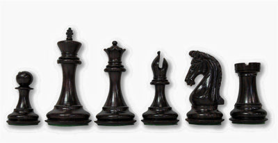 4.5 Inch Imperial Boxwood & Ebony Chess Pieces -  CHESSMAZE STORE UK 