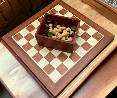 3" Acacia Classic Pieces 15.75" Mahogany Chessboard & Slide lid Box -  CHESSMAZE STORE UK 