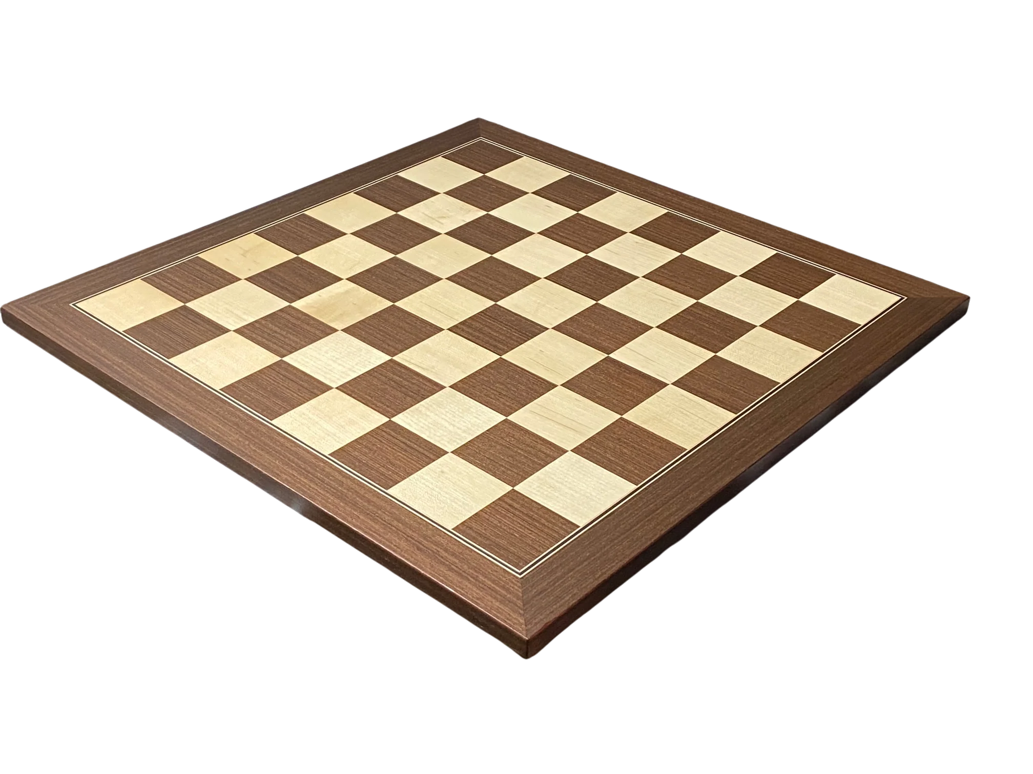 21" Ebony Wenge and Maple Chess Board - CHESSMAZE STORE UK