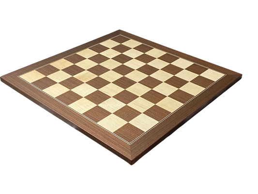 21" Ebony Wenge and Maple Chess Board - CHESSMAZE STORE UK