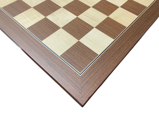 21" Ebony Wenge and Maple Chess Board - CHESSMAZE STORE UK