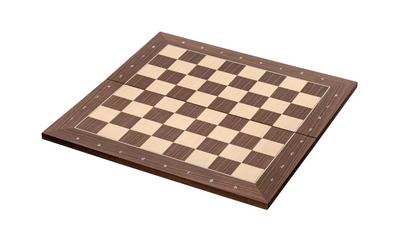 Walnut Folding 20"Chessboard - CHESSMAZE STORE UK