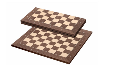 Walnut Folding 20"Chessboard - CHESSMAZE STORE UK