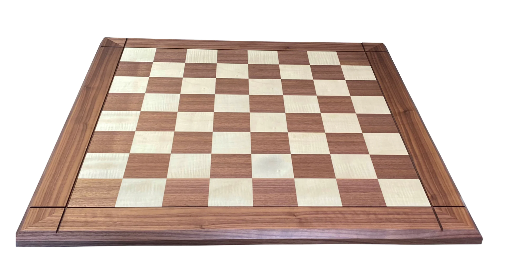 24" Luxury Italian Drueke Walnut Chess Board - CHESSMAZE STORE UK