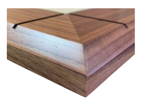 24" Luxury Italian Drueke Walnut Chess Board - CHESSMAZE STORE UK