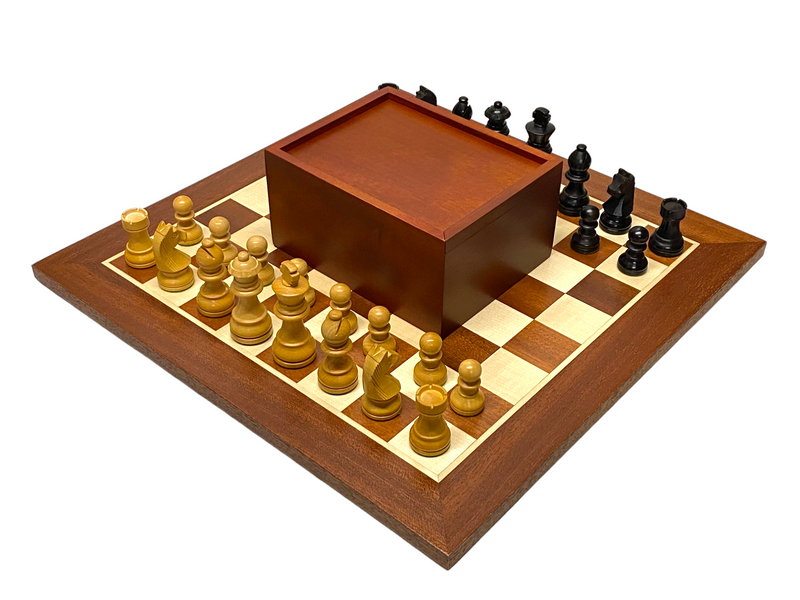 15.75” Classic Staunton Ebonised Mahogany Chess Set & Box -  CHESSMAZE STORE UK 