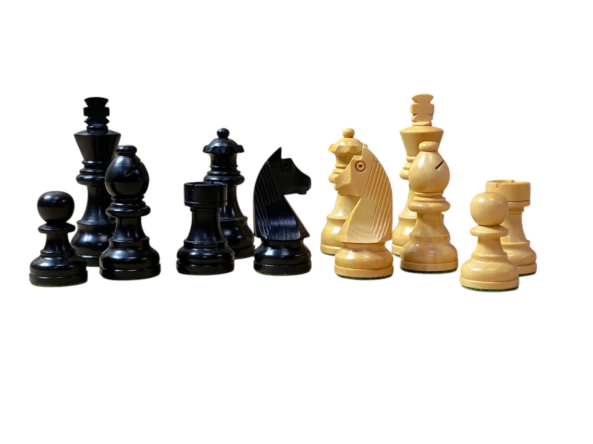3" Classic Ebonised & Boxwood Chess Pieces - CHESSMAZE STORE UK