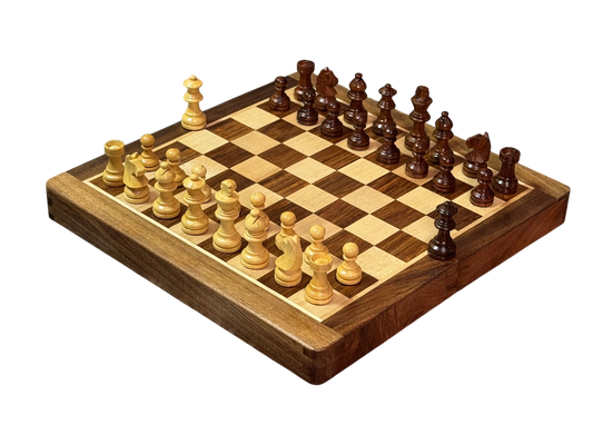 10 Inch Magnetic Hand Made Folding Chess Set - CHESSMAZE STORE UK