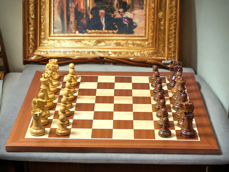 Fischer Mahogany and Acacia Chess Set -  CHESSMAZE STORE UK 