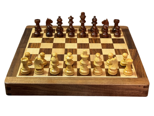 10 Inch Magnetic Hand Made Folding Chess Set - CHESSMAZE STORE UK