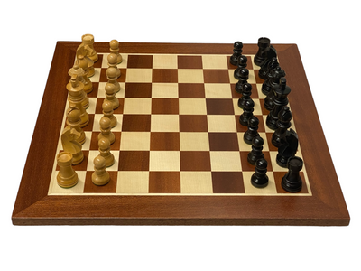 3" Classic Ebonized Chess Pieces 15.75" Mahogany Board & Box -  CHESSMAZE STORE UK 