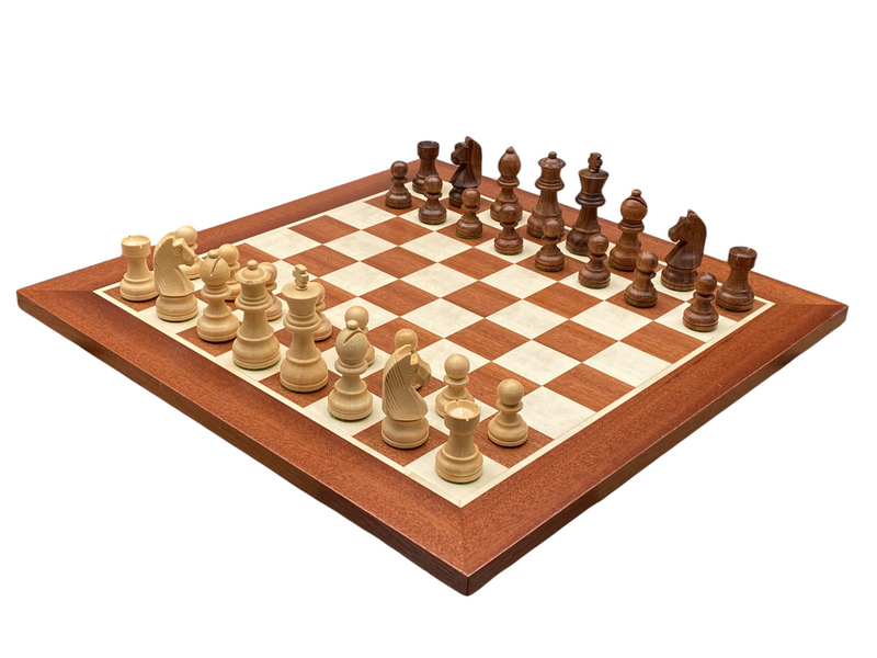 15.75" Mahogany Board  3" Classic Acacia Chess Pieces & Mahogany Box -  CHESSMAZE STORE UK 