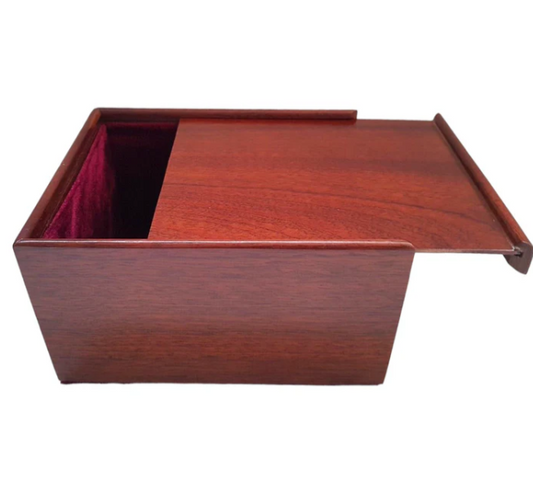 Large Mahogany Chess Box with Slide Lid – Made in the UK - CHESSMAZE STORE UK