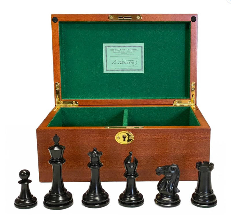 Paulsen 1853 Antique Chess Pieces & Mahogany Box -  CHESSMAZE STORE UK 