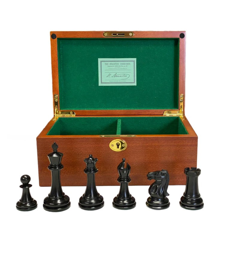 Paulsen 1853 Antique Chess Pieces & Mahogany Box -  CHESSMAZE STORE UK 