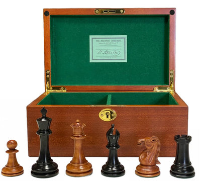 Paulsen 1853 Antique Chess Pieces & Mahogany Box -  CHESSMAZE STORE UK 