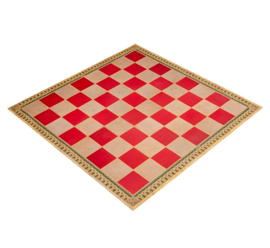 Red Roll Up Carton Pierre Mousepad Chess Board - CHESSMAZE STORE UK