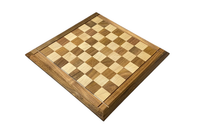 Solid Wood Drueke Design Acacia Maple Chess Board 15" - CHESSMAZE STORE UK