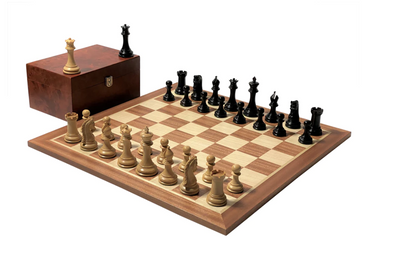 3.75" Imperial Ebonised and Mahogany Chess Set -  CHESSMAZE STORE UK 