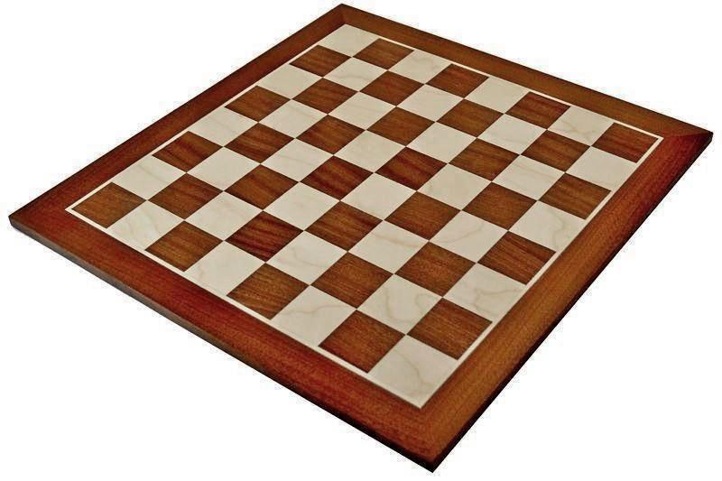 19" Mahogany & Maple Chess Board -  CHESSMAZE STORE UK 