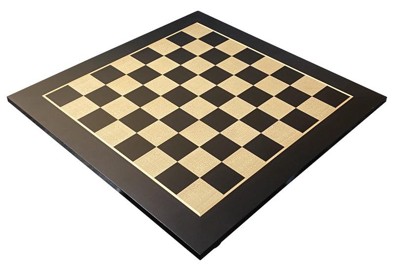 20" Black Matt and Maple Chess Board -  CHESSMAZE STORE UK 